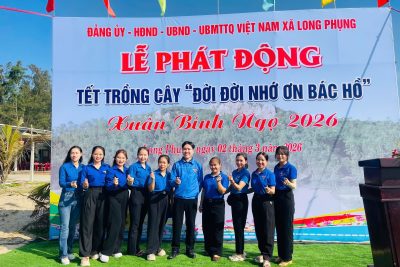 Đoàn thanh niên tham gia lễ phát động “Tết trồng cây-Đời đời nhớ ơn Bác Hồ” năm 2026